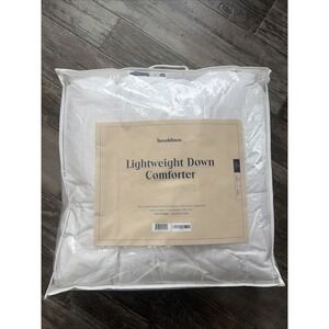 FULL / QUEEN Brooklinen Lightweight Duck  Down Comforter  650 fill 90 x 90